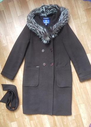 Кашемировое демисезонное пальто тм kornev