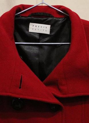 Стильное пальто-трапеция шерсть с кашемиром, французский стиль8 фото