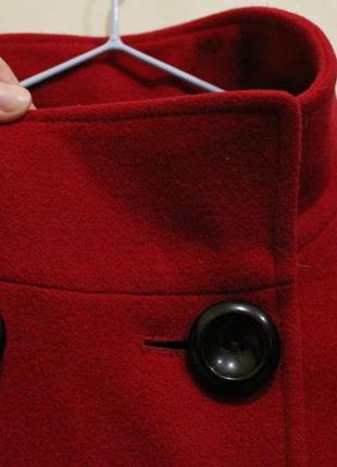 Стильное пальто-трапеция шерсть с кашемиром, французский стиль7 фото