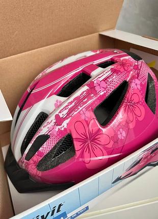 Crivit детский велосипедный шлем 49-54 см розовый