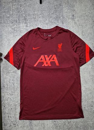Футболка спортивная nike liverpool fc strike short-sleeve soccer top m db0268 678 - официальная