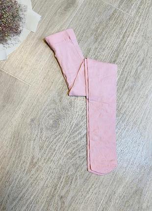 Дитячі рожеві капронові колготи для дівчинки 6/7 років (116/122 см) george