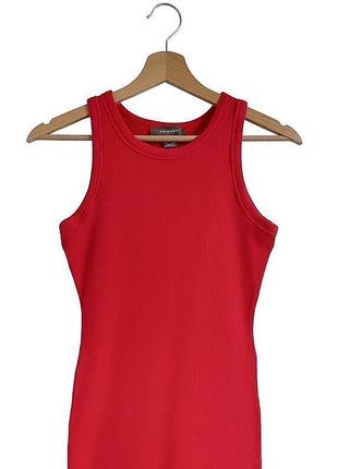 Червона сукня-майка в рубчик primark 3
