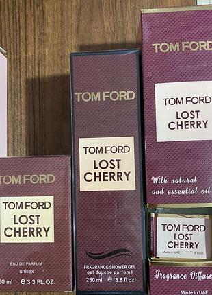 Подарочный набор tom ford гель для душа, аромадиффузор, парфюм.