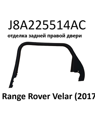 Накладка двери задней правой land rover range rover velar [j8a225514ac]