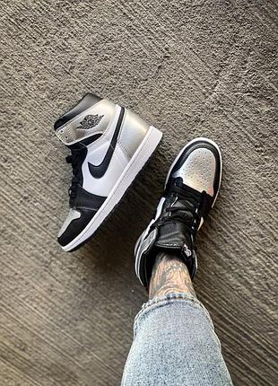 Jordan 1 black silver