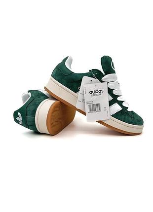 Adidas campus dark green white