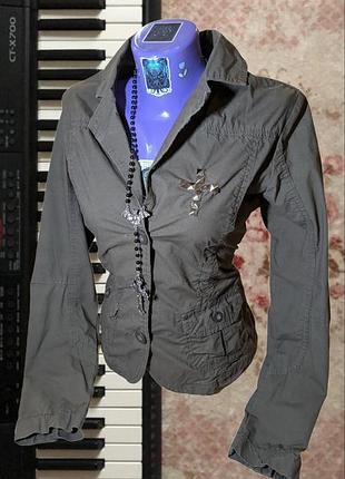 Винтажный приталенный пиджак