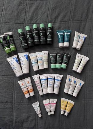 Пробники тестери svr la roche posay uriage carave skinormil