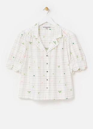 Блуза з люрексом та вишивкою