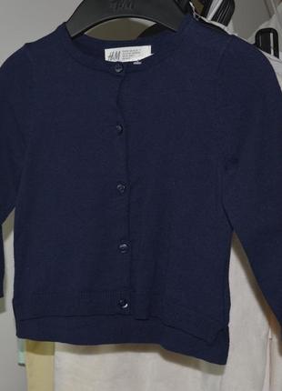 1-2/2-4 года h&m новый хлопковый вязаный кардиган джемпер свитер девочке3 фото