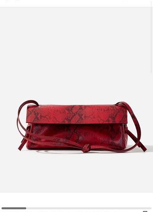 Сумка kachorovska rebecca рептилія червона