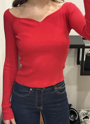 Джемпр/кофта з фігурним вирізом solmar 3