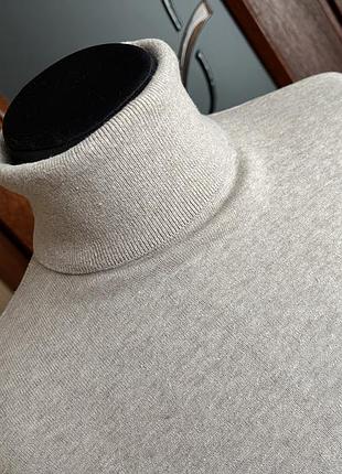 H&m cветр  бавовна бежевий 2