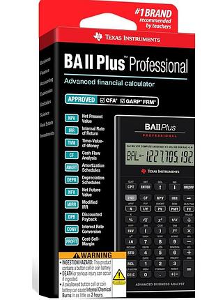 Фінансовий калькулятор ba ii plus professional pro