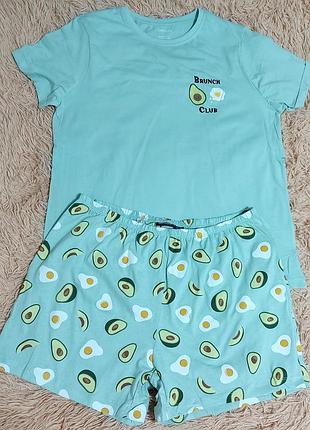 Піжама бавовняна (трикотаж), 12-14 розмір, євро 40-42