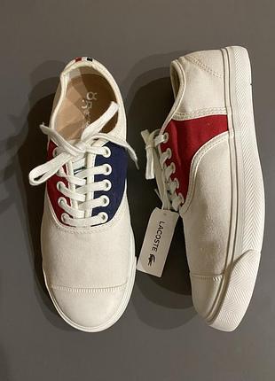 Lacoste 🤍💙❤️ кеди 85th anniversary 36