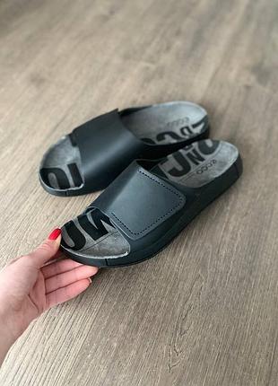 Шльопанці шкіряні оригінал ecco 2nd cozmo 500914 рр.49🫶🏻