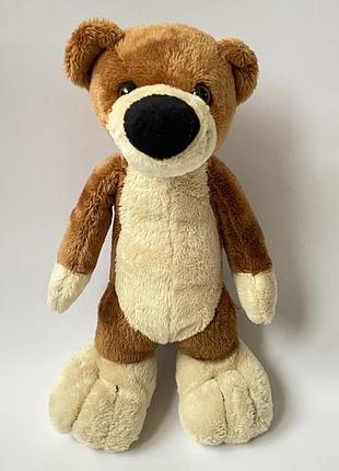 Коллекционная мягкая игрушка медведь мишка медвежонок aliki мʼяка плюшева іграшка ведмідь ведмедик коричневий , 28 см