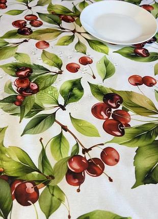 Тефлонові скатертини з черешнями