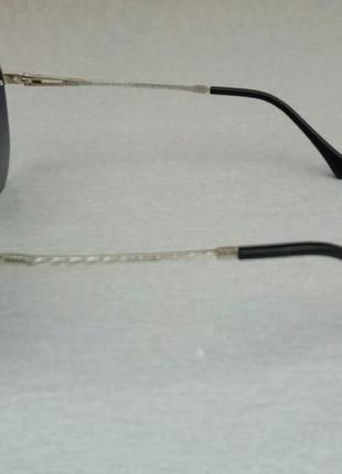 Dolce & gabbana очки капли мужские солнцезащитные черные в серебре с градиентом3 фото