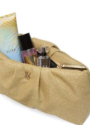 Victoria ́s victorias secret віктория Сікрет клатч косметичка з шимером shimmer makeup bag