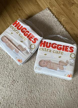 Памперси huggies 2, 147 шт., підгузки хагіс 2