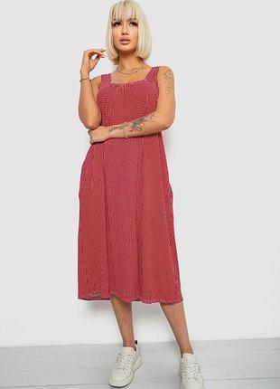 Сарафан женский в клетку, цвет красный, 257r733-2