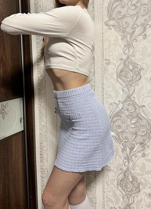 Юбка h&m блакитно-лілова 2