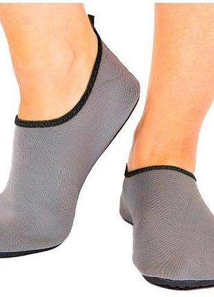 Обувь skin shoes для спорта и йоги pl-6962 s серо-черный (60429473), no branding