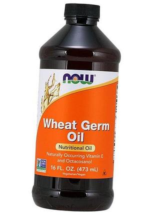 Олія паростків пшениці з натуральним вітаміном е, wheat germ oil liquid, now foods 473мл (71128167)