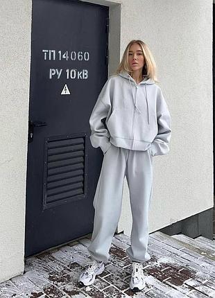 Жіночий повсякденний трикотажний спортивний костюм двійка штани та кофта