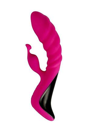 Вибратор adrien lastic trigger с массажем малиновый love&gifts