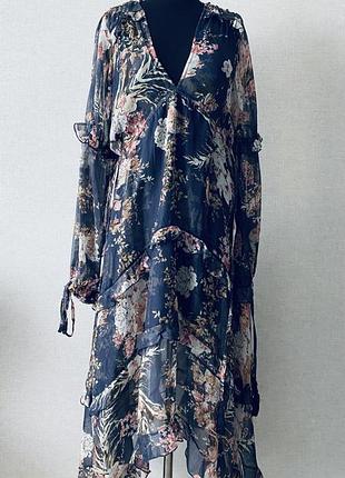 Шифонова сукня в принт 💙