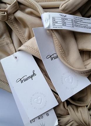 Роздільний  купальник triumph midnight бежевий 70е/xs, 75b/s, 80c,80b/m,  85b,d/l 7