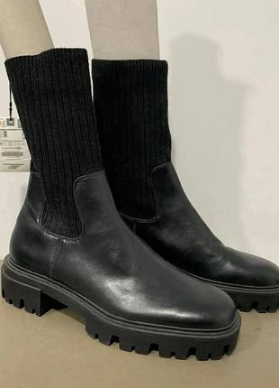 Шикарные женские брендовые демисизонные новые ботинки от zara 41р., 26,5 см, каблук 5 см. ж4