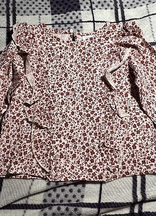 Блуза zara р. 116 (6 років), квітковий принт