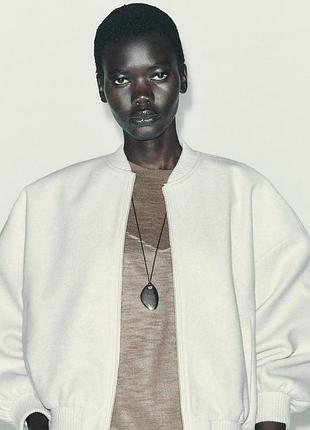 Куртка бомбер zara оверсайз, l, оригинал