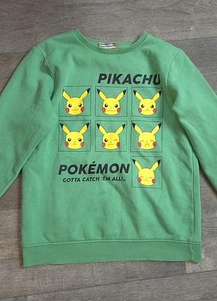 Свитшот покемон пикачу google на 11-12роков