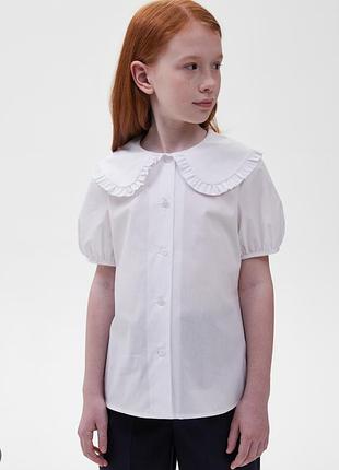 Белоснежная блуза на 7-8 лет от river island