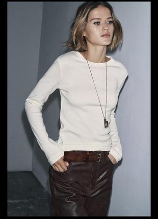 Гольф лонг лонгслів zara в рубчик