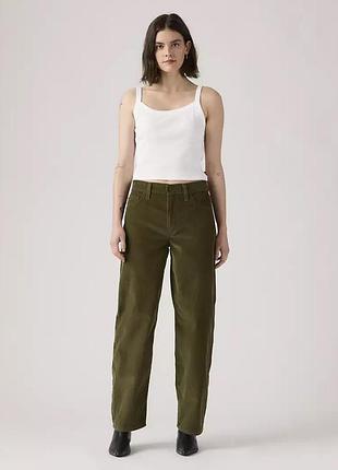 Levi’s 32/32 l/xl нові мішкуваті жіночі вельветові штани у стилі dad  baggy/ dad corduroy women's pants