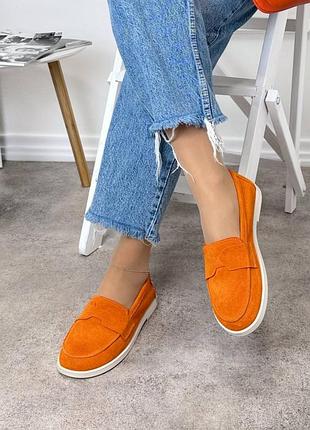 Накладной платеж ❤ анатомические натуральные замшевые кожаные лоферы