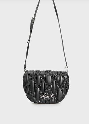 Жіноча чорна сумка karl lagerfeld 246w3008