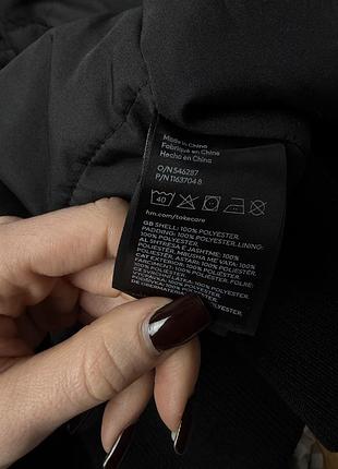 Чорний бомбер від h&m 8
