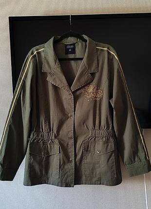 Коттоновая ветровка цвета хаки only