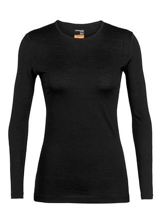 Вовняний лонгслів жіночий термо кофта топ icebreaker 200 oasis ls розмір с