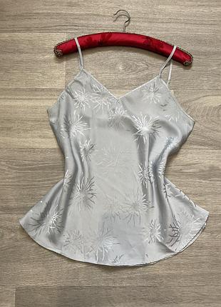 Шовкова майка жіноча на бретельках натуральний шовк