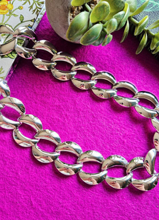 Чокер сріблястий, в стилі napier та monet, вінтаж