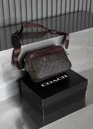 Сумка мужская кожаная коричневая